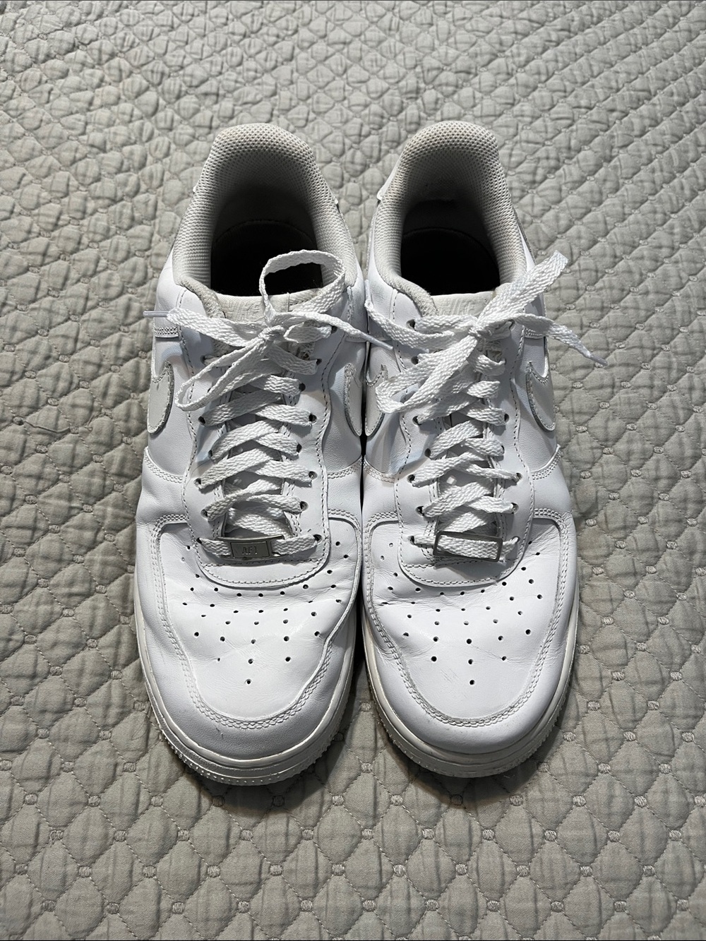 Nike White Low-Top Leather Sneakers